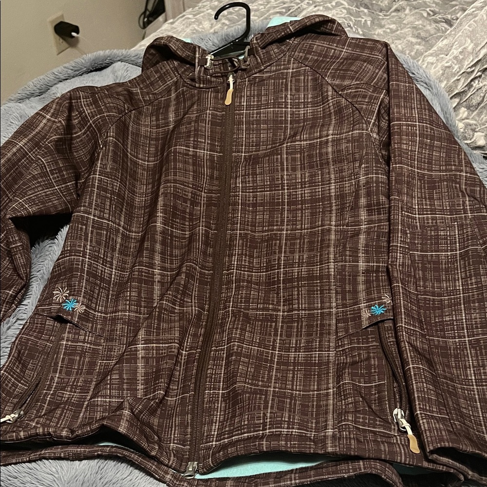 White Sierra plaid Jacket